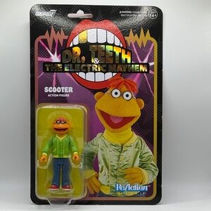 Super7 Muppets ReAction Figures Wave 1 Electric Mayhem Band Scooter Dr Teeth MOC